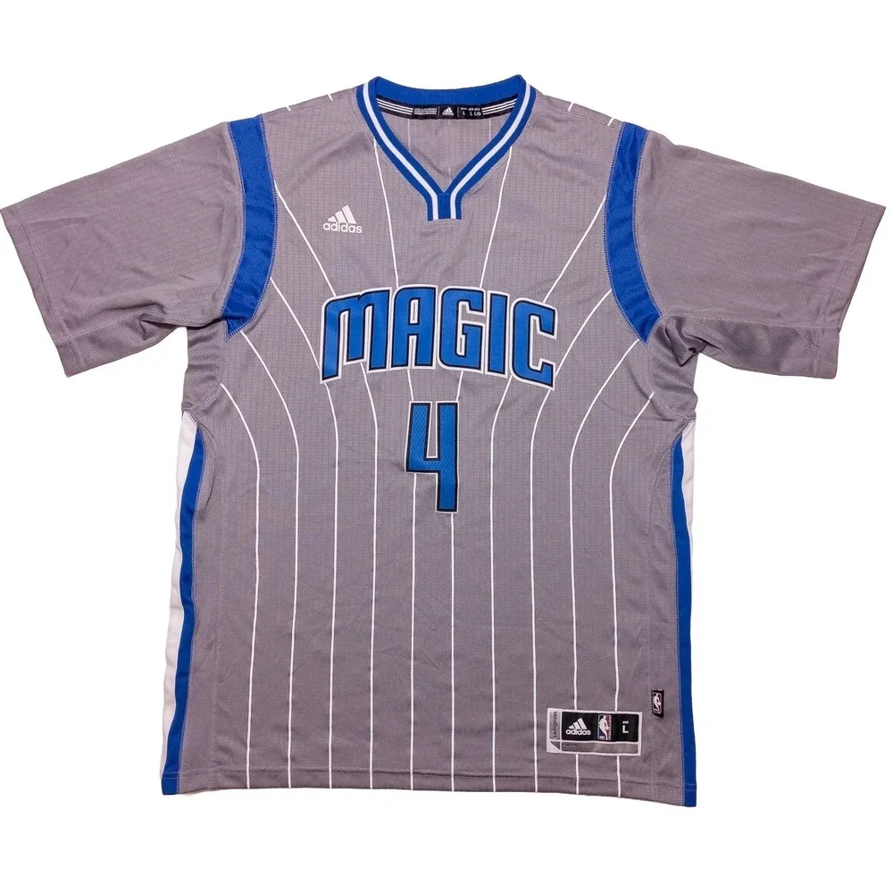 ADIDAS Orlando Magic Elfrid Payton NBA Jersey Short Sleeves Gray Large L
